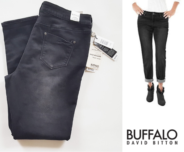 Buffalo David Bitton Women's Mid-Rise Super Soft Capri Jeans