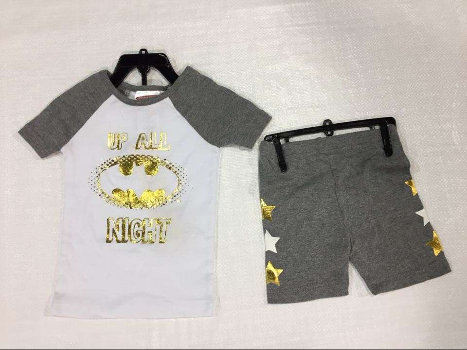 Komar Kids 4 Piece Cotton Pajama Set Pants Shorts T-Shirts - Picture 14 of 19