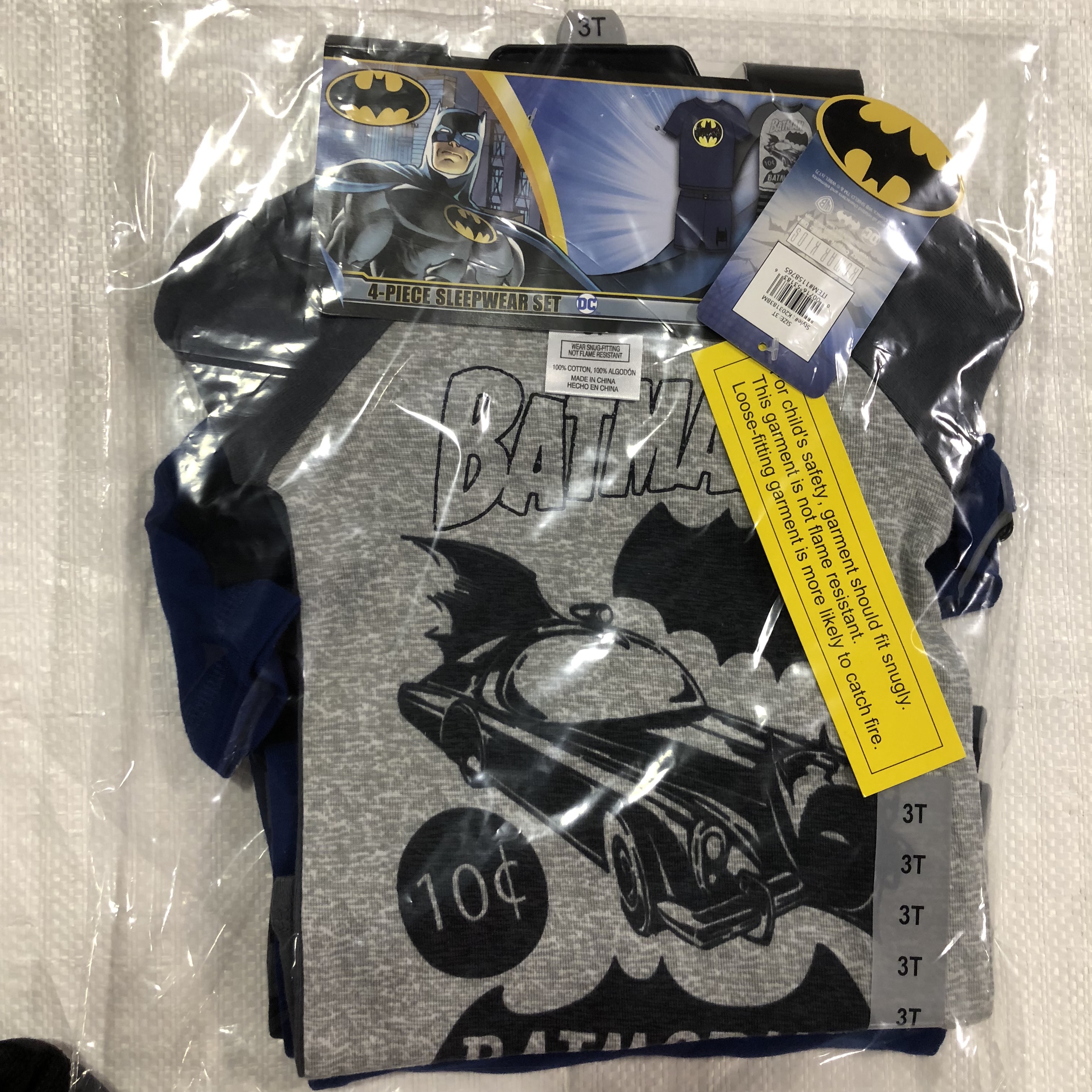 Komar Kids 4 Piece Cotton Pajama Set Pants Shorts T-Shirts - Picture 7 of 19