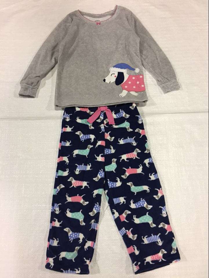 Carter's Kid's 2 Piece Fleece Pajamas Top and Pants Set