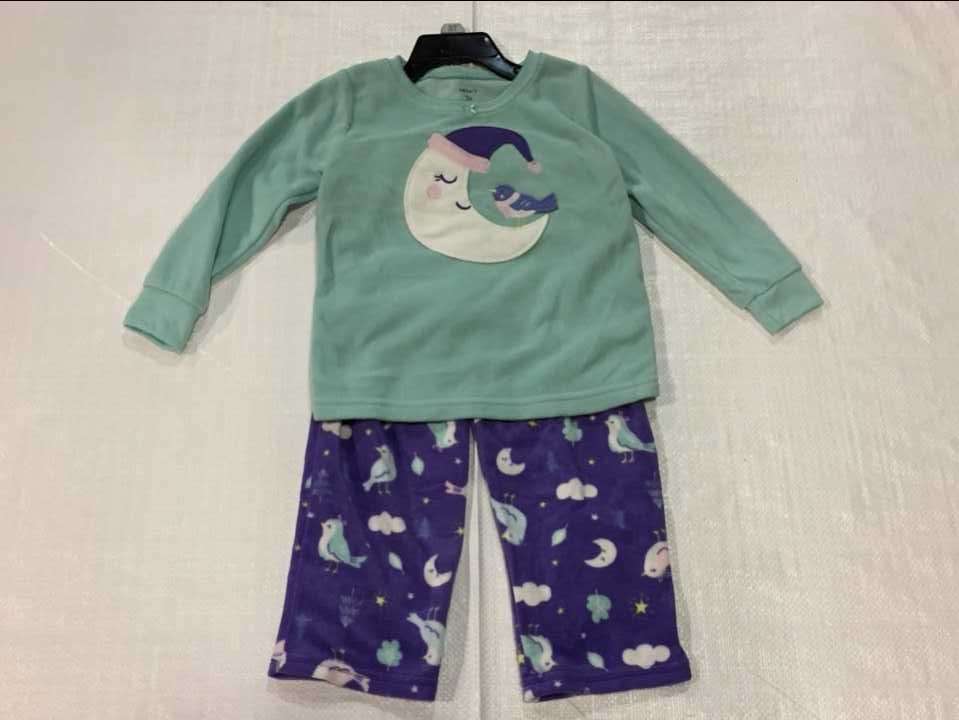 Carter's Kid's 2 Piece Fleece Pajamas Top and Pants Set