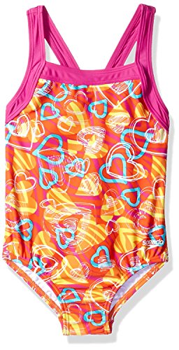 Speedo Girls 1 Piece Swimsuit Flowers - Picture 3 of 7