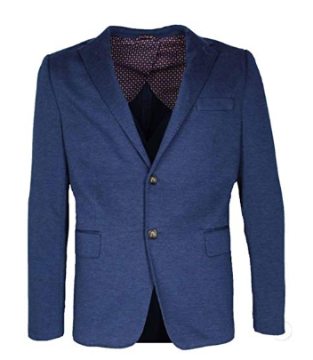 Ike Behar Men's Stretch Knit Classic Two Button Blazer Sport Jacket