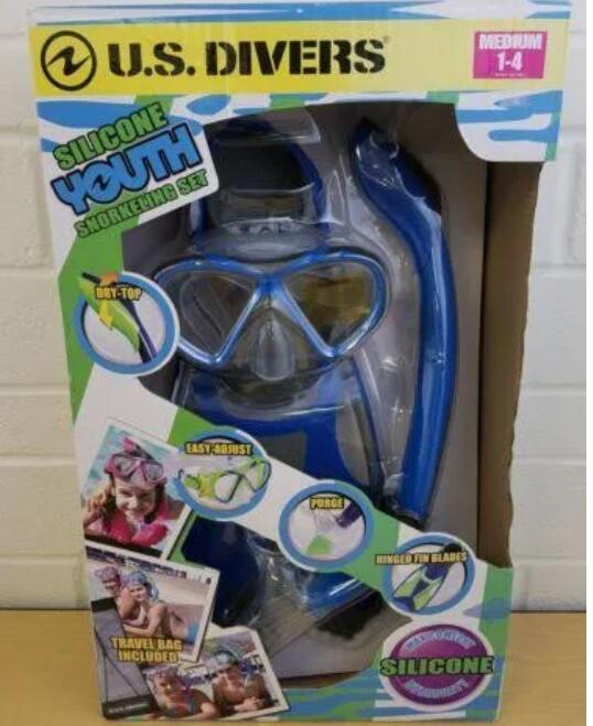 U.s. Divers Youth Silicone Snorkeling Set