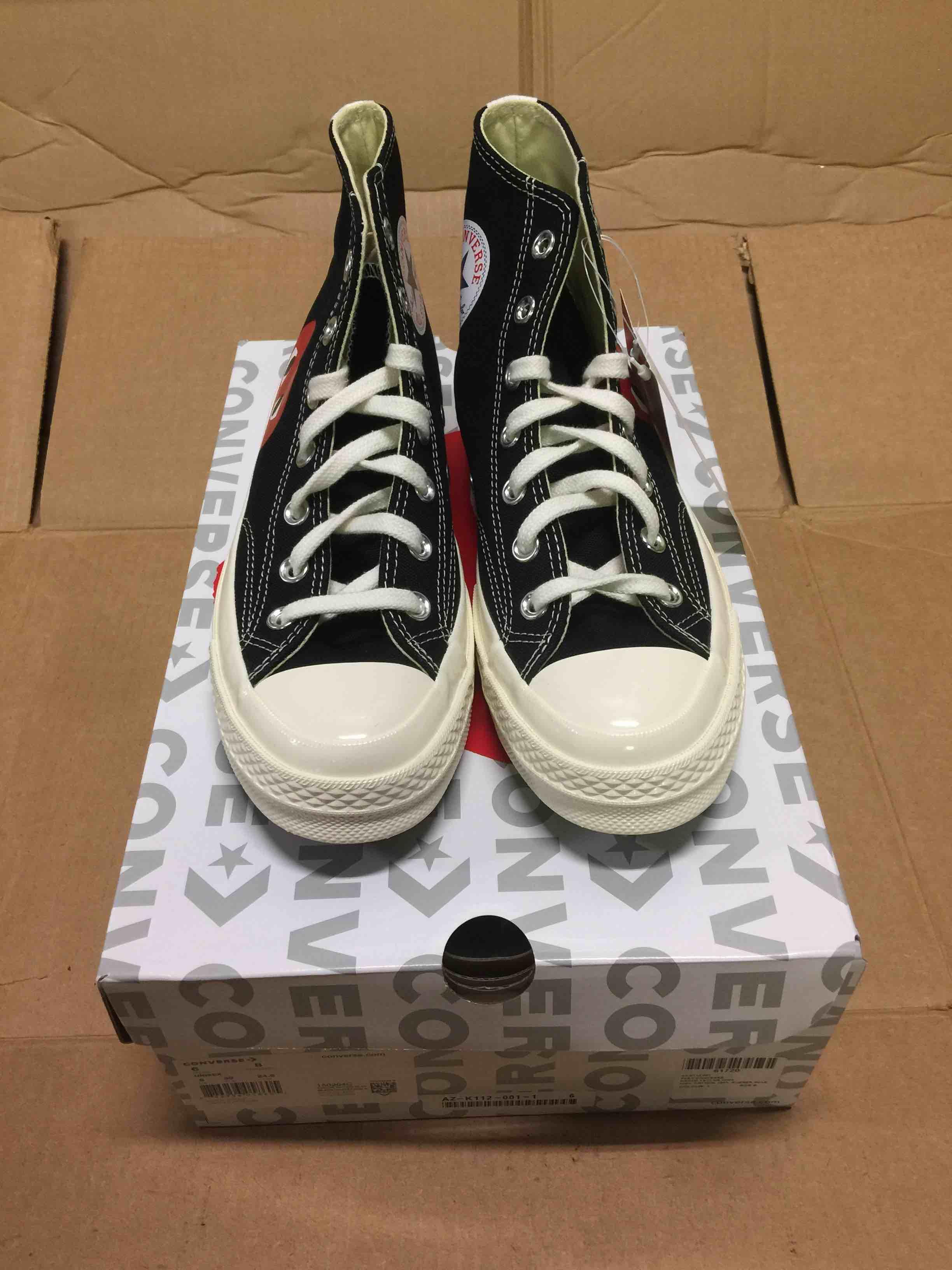 Comme Des Garcons X Converse Chuck Taylor High Canvas Sneaker without box | eBay